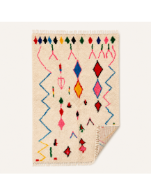 Revers du tapis Beni Ouarain non visible sur la photographie