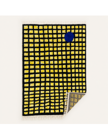 Tapis Beni Ouarain en laine vu de dos