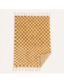 Vue du revers non présentée pour ce tapis Beni Ouarain artisanal marocain
