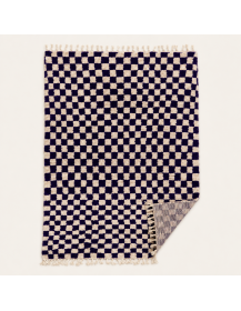 Dos du tapis non visible sur la photographie ; seule la surface avant en laine est présentée