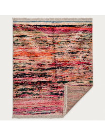 Vue arrière non présentée du tapis Beni Ouarain artisanal marocain