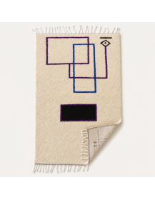 Tapis Beni Ouarain artisanal vu de dos